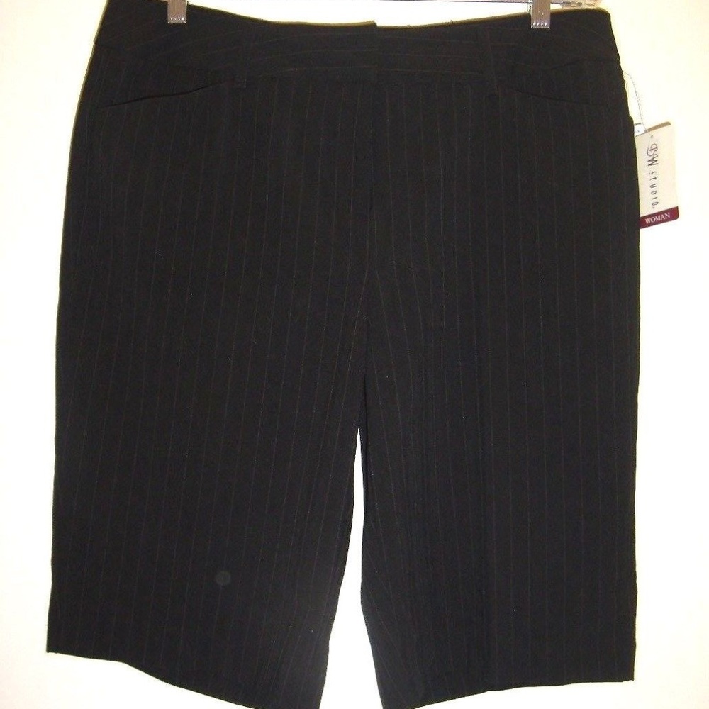 Striped Dressy Fun Summer Bermuda Shorts